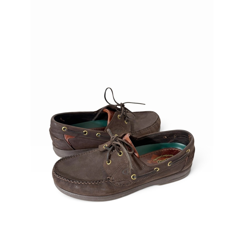 Vintage Dexter USA Navigator Brown Leather Boat Shoes Brown 979693 Men's Size 11